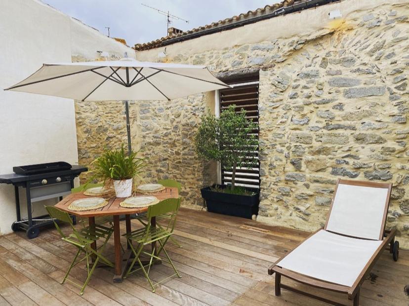 Elegante Maison A 2 Min De Carcarssonne, Terrasse, Jacuzzi Et Garage Pezens Екстер'єр фото